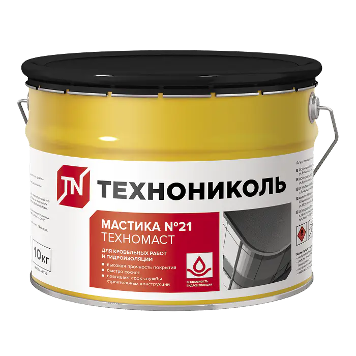 Мастика кровельная ТЕХНОНИКОЛЬ №21 (Техномаст), ведро 10 кг-mini
