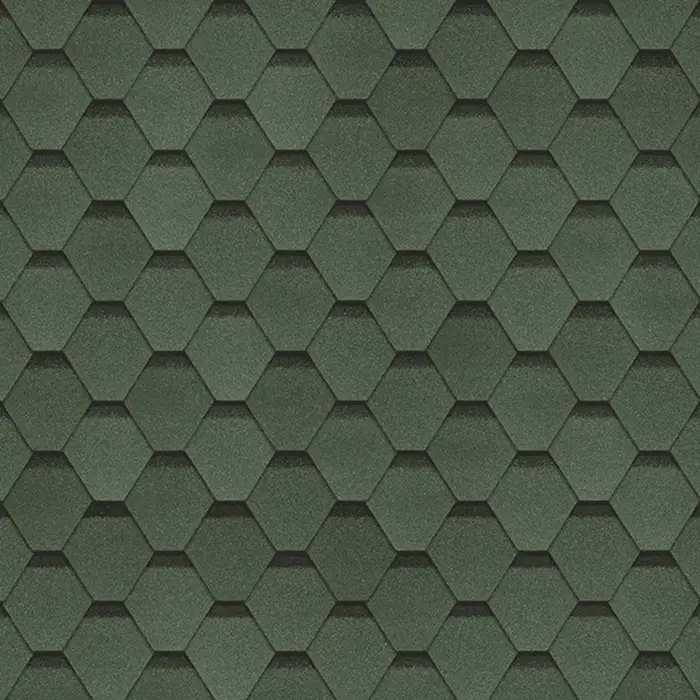 Гибкая черепица SHINGLAS Самба, Малахит-mini