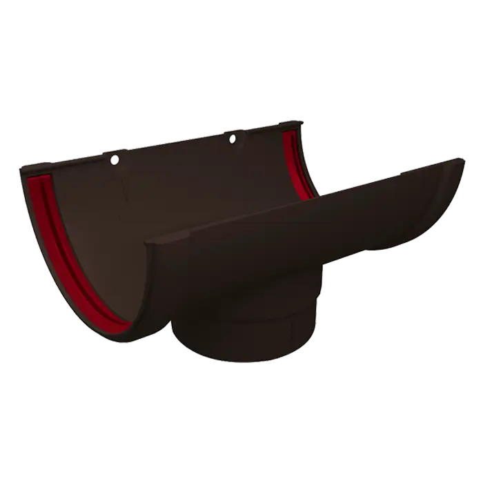 Воронка желоба Grand Line Классика 120 ПВХ коричневая (RR 32)-mini