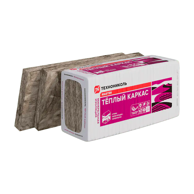 Минеральная изоляция ТЕХНОНИКОЛЬ Теплый каркас, 1200x610x50 мм-mini