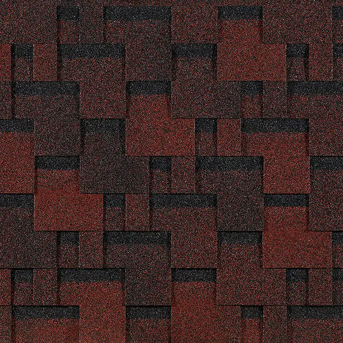 Гибкая черепица Docke Eurasia, Лабиринт, Красный-mini