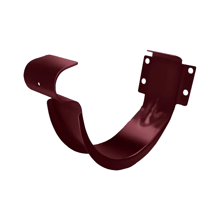 Крюк желоба короткий Grand Line PE 125/90 мм, RAL 3005-mini
