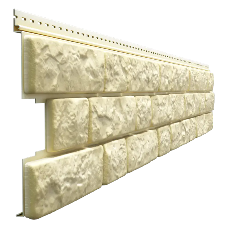 Виниловый сайдинг под камень Bergart Docke Lux 1.8 м, Кешью-mini