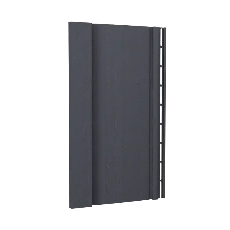 Виниловый сайдинг Вертикальный S7 Docke Premium 3 м, Графит-mini