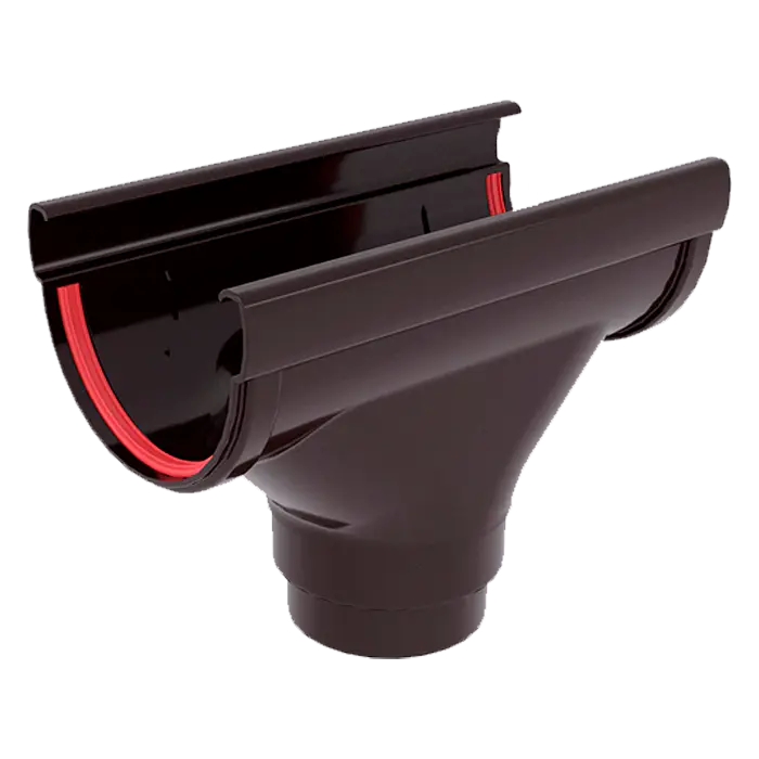 Воронка желоба Grand Line Дизайн 135 ПВХ коричневый (RR32)-mini