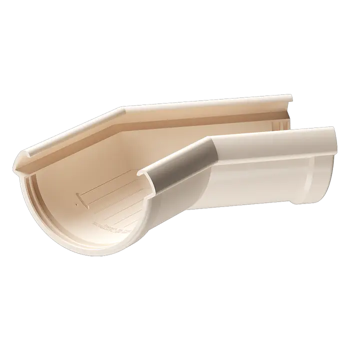 Угол желоба 135˚ Docke Lux латте (RAL 1015)-mini