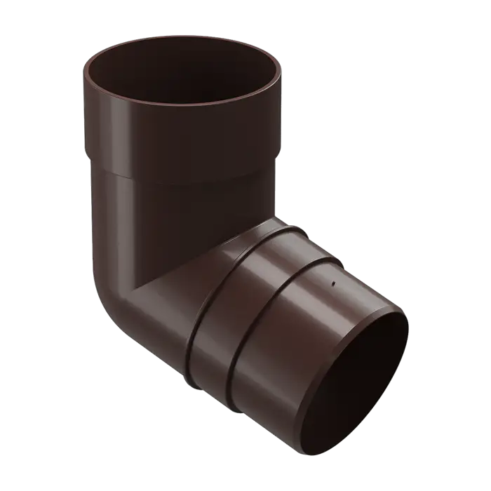 Колено водосточное 72˚ Docke Premium шоколад (RAL 8019)-mini