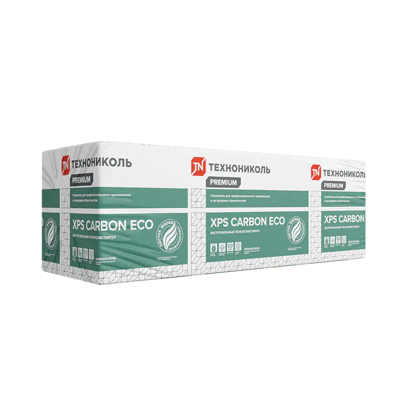 Экструзионный пенополистирол (XPS) ТЕХНОНИКОЛЬ CARBON ECO SP (УШП) 2360х580х100 мм, L-кромка, 4 шт-mini