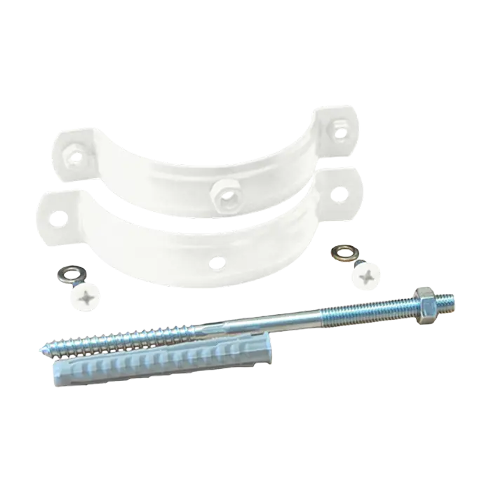 Хомут трубы на кирпич Grand Line PE 125/90 мм, RAL 9003-mini