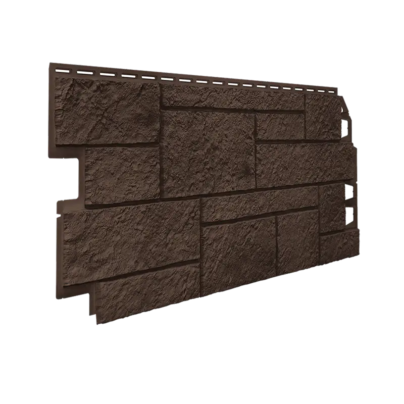 Фасадная панель ТЕХНОНИКОЛЬ Оптима, Песчаник, Темно-коричневый-mini