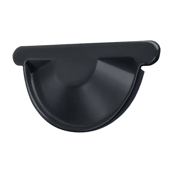 Заглушка желоба Grand Line PE 125/90 мм, RAL 7024-mini