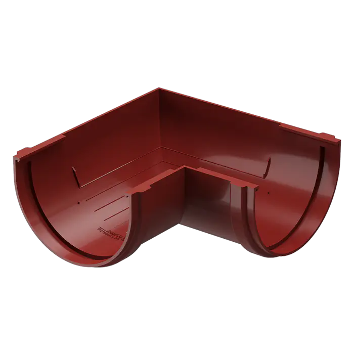 Универсальный угол желоба 90° Docke Standard красный (RAL 3005)-mini