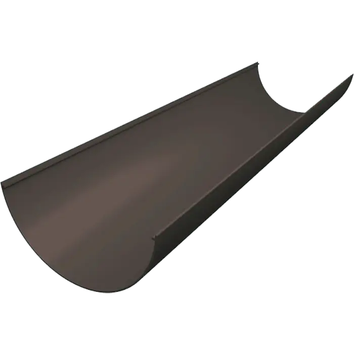 Желоб Grand Line Классика 120 ПВХ 3м графит (RAL 7024)-mini