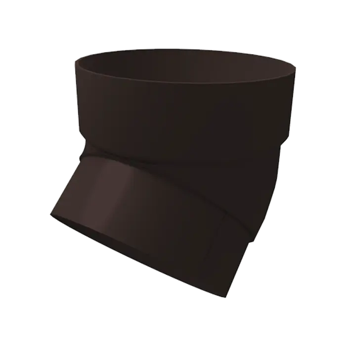 Колено трубы 45° Grand Line Классика 120 ПВХ коричневое (RR 32)-mini