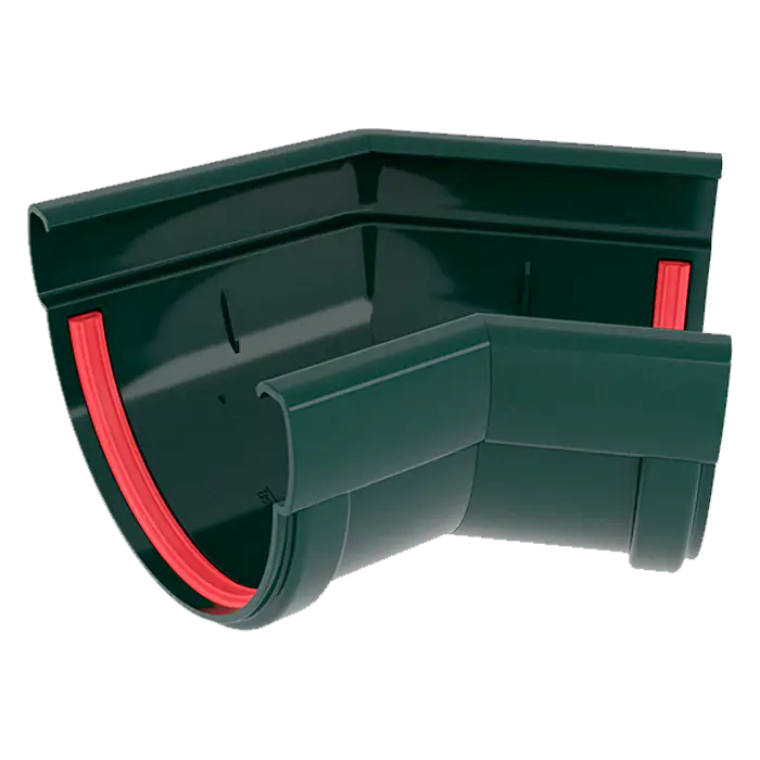 Угол желоба 135° Grand Line Дизайн 135 ПВХ зелёный (RAL 6005)-mini