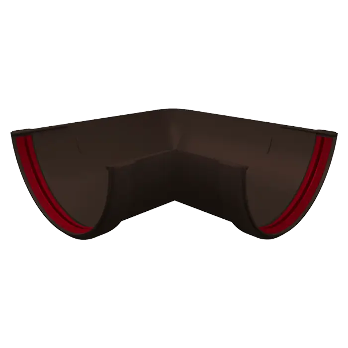 Угол желоба 90° Grand Line Классика 120 ПВХ коричневый (RR 32)-mini