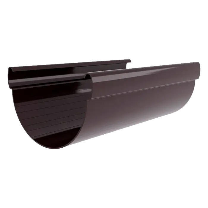 Желоб Grand Line Дизайн 135 ПВХ 3м коричневый (RR32)-mini