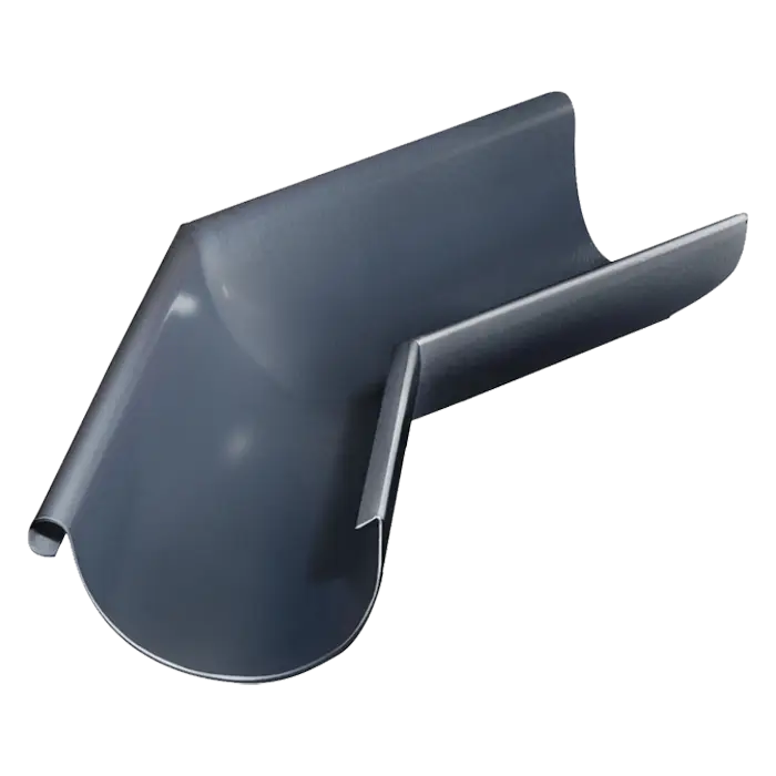 Угол желоба внешний 135° Grand Line PU 150/100 мм, RAL 7024-mini