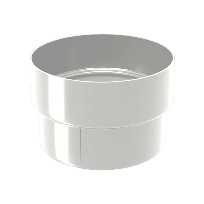 Муфта трубы соединительная Grand Line Дизайн 135 ПВХ белая (RAL 9003)-mini