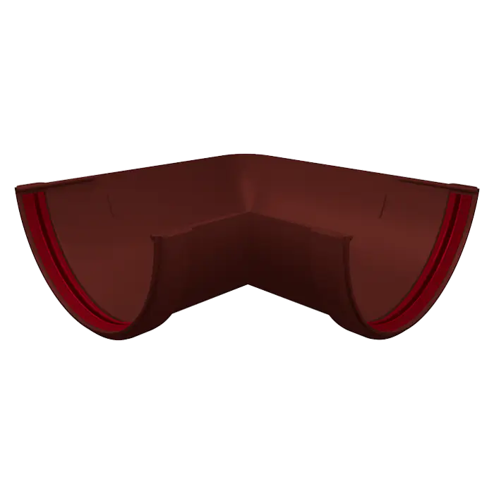 Угол желоба 90° Grand Line Классика 120 ПВХ шоколадный (RAL 8017)-mini