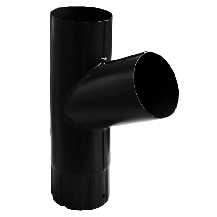 Тройник трубы Grand Line PU Matt 125/90, RAL 9005-mini