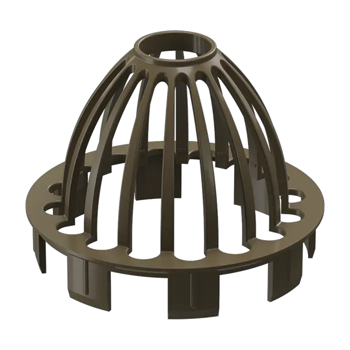 Сетка для защиты водостока Docke Premium каштан (RAL 8017)-mini