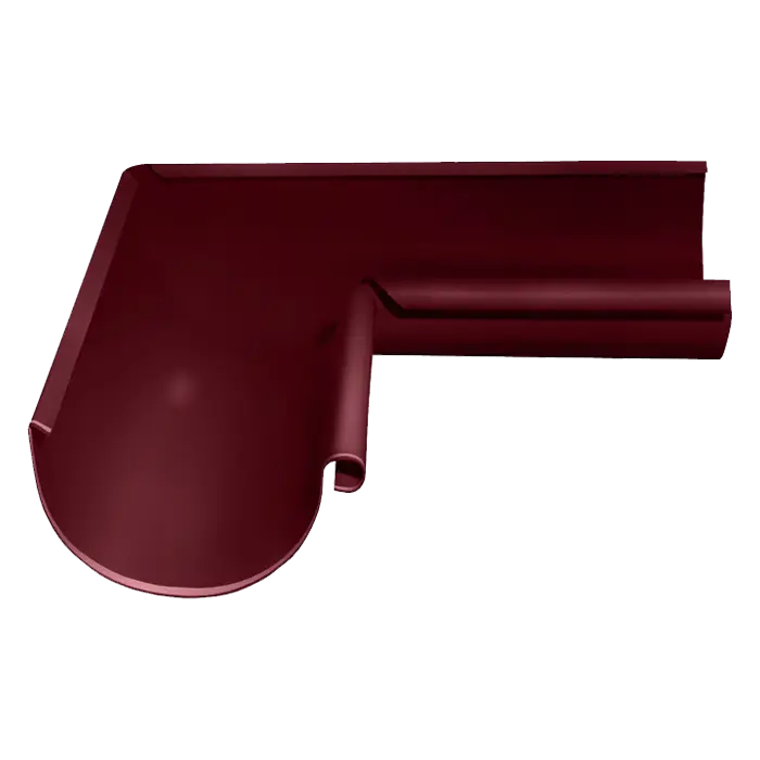 Угол желоба внутренний 90° Grand Line PE 125/90 мм, RAL 3005-mini