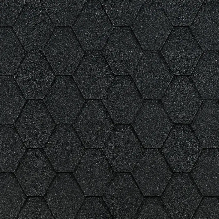 Гибкая черепица Docke Eurasia, Шестигранник, Серый-mini