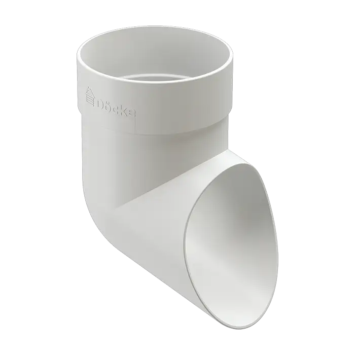 Наконечник для водосточной трубы Docke Standard белый (RAL 9003)-mini