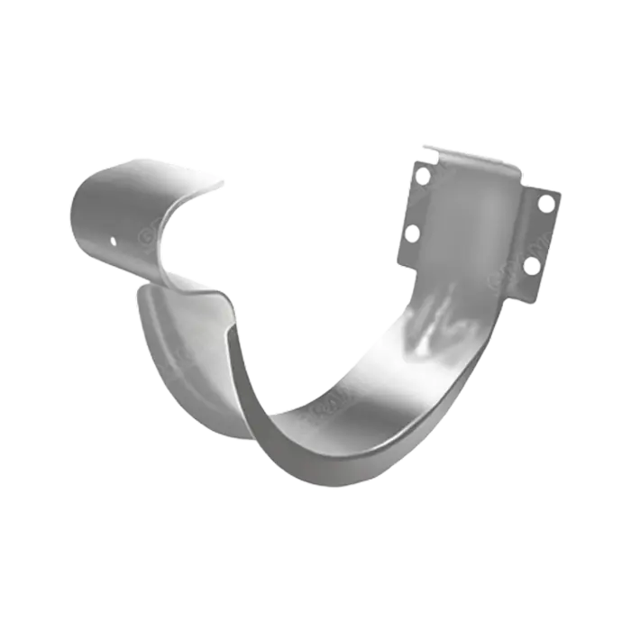 Крюк желоба короткий Grand Line PE 125/90 мм, RAL 9003-mini