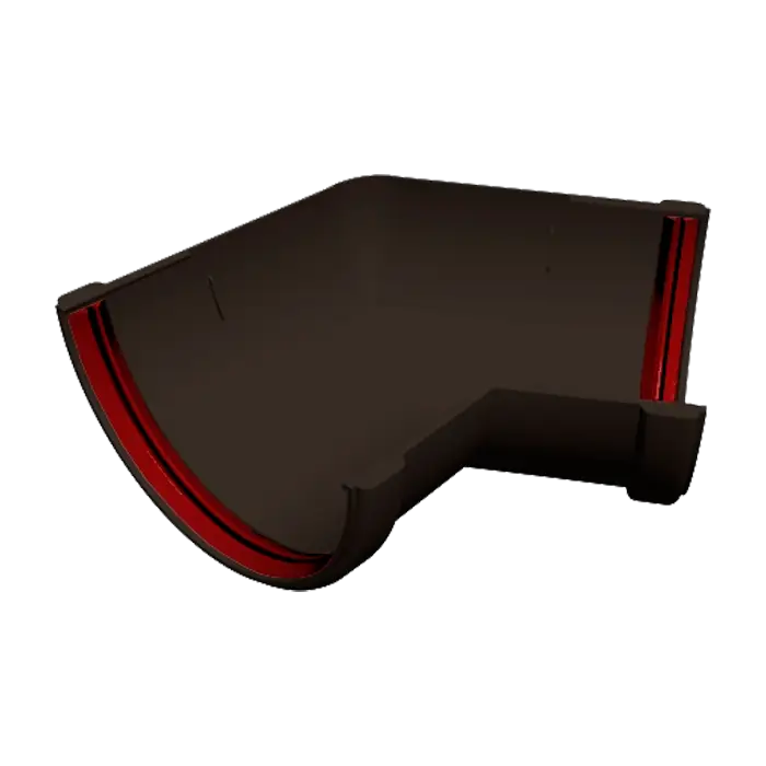 Угол желоба 135° Grand Line Классика 120 ПВХ коричневый (RR 32)-mini