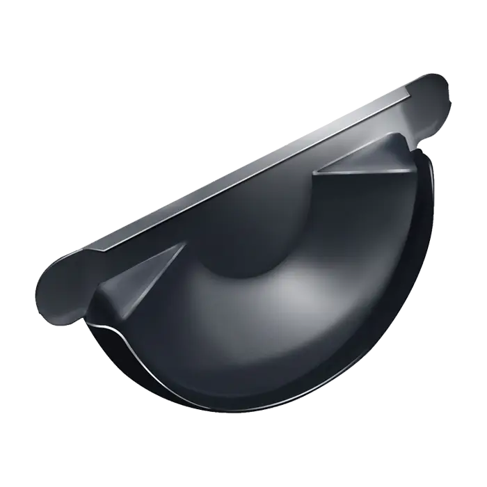 Заглушка желоба универсальная Grand Line PU 150/100 мм, RAL 7024-mini