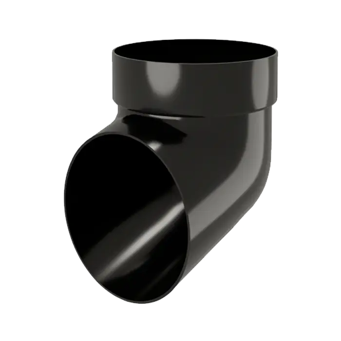 Колено сливное Grand Line Классика 120 ПВХ черное (RAL 9005)-mini