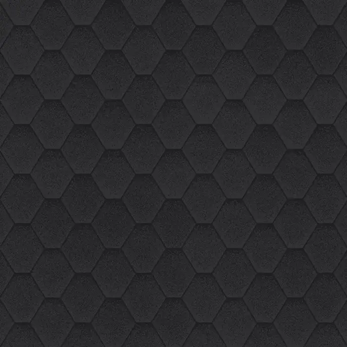 Гибкая черепица SHINGLAS Оптима, Соната, Чёрный-mini