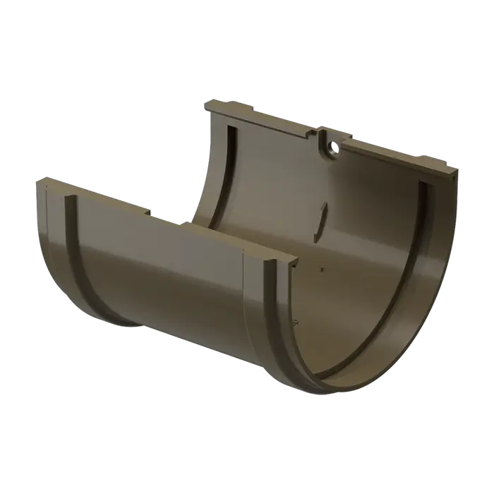 Соединитель желобов Docke Premium каштан (RAL 8017)-mini