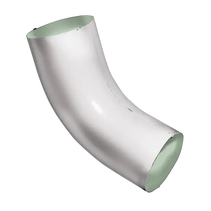 Колено трубы 60° Grand Line PE 125/90 мм, RAL 9003-mini