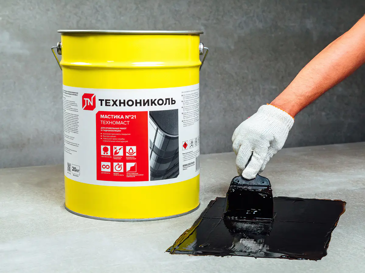 Мастика кровельная ТЕХНОНИКОЛЬ №21 (Техномаст), ведро 20 кг-mini