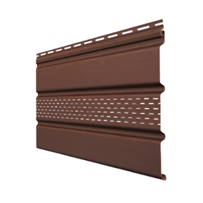 Софит Classic Grand Line, частично перфорированный, шоколадный, 3м-mini