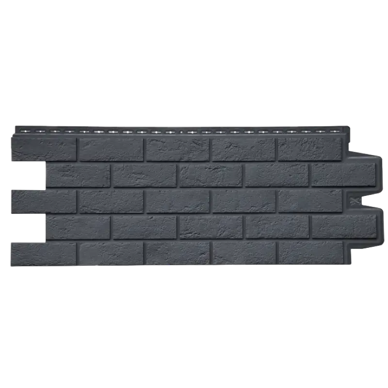 Фасадная панель Grand Line Состаренный кирпич, Classic, Графит-mini