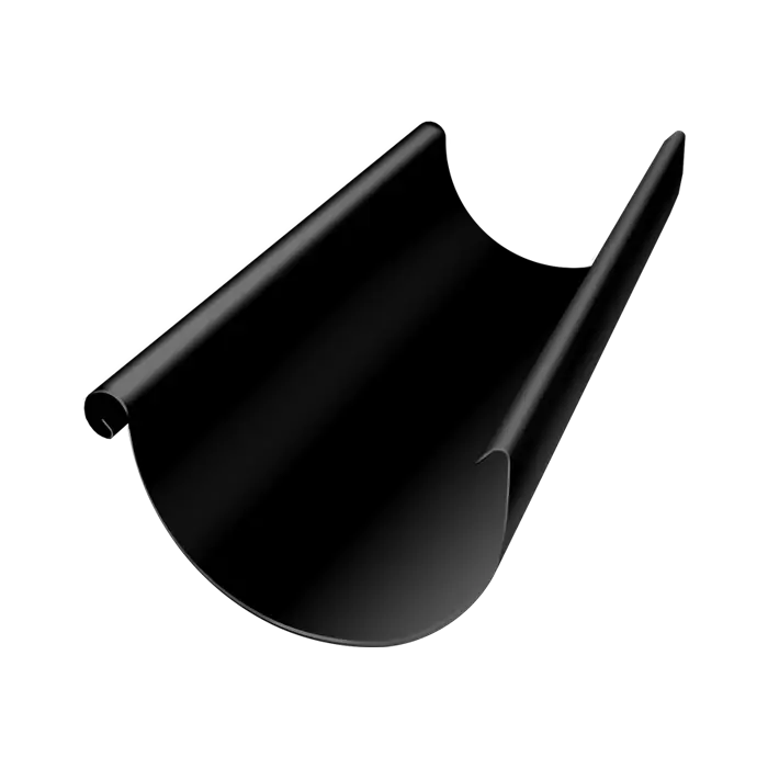 Желоб водосточный 3 м Grand Line PE 125/90 мм, RAL 9005-mini