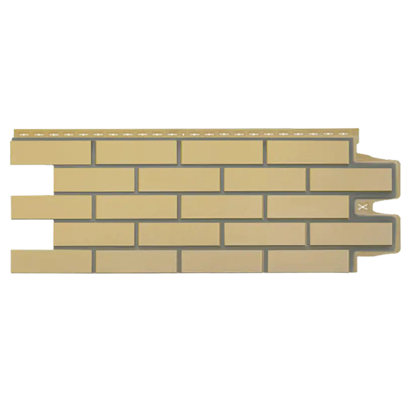 Фасадная панель Grand Line Клинкерный кирпич, Design, Песочный со швом RAL 7006-mini