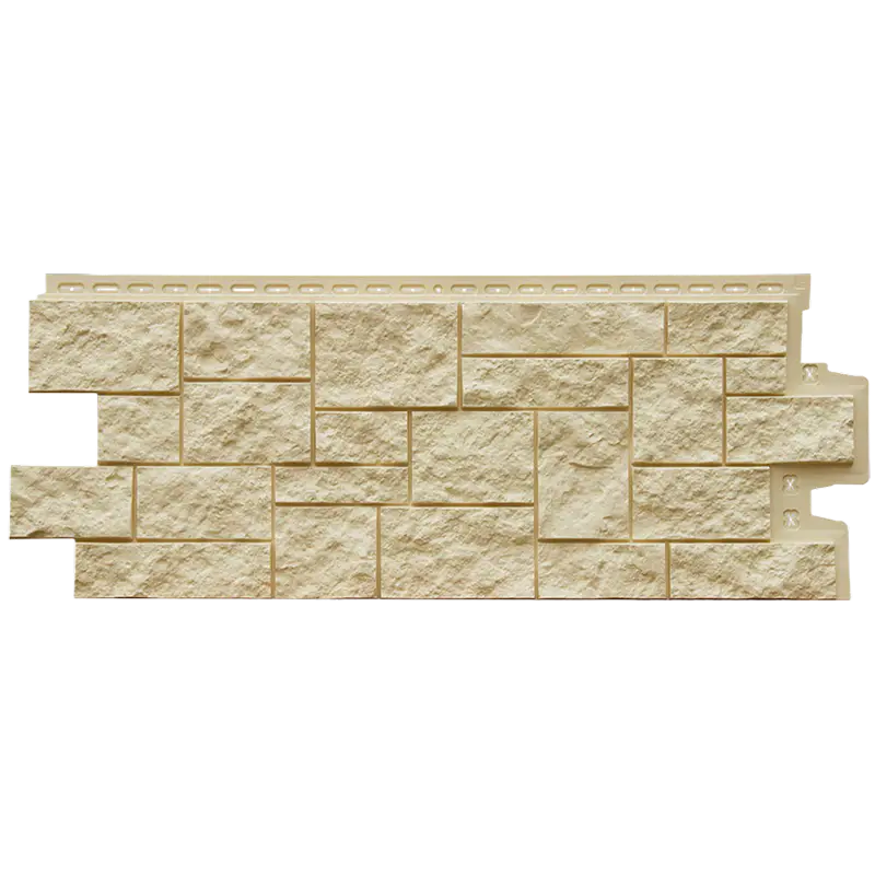 Фасадная панель Grand Line Дикий камень, Classic, Бежевый-mini