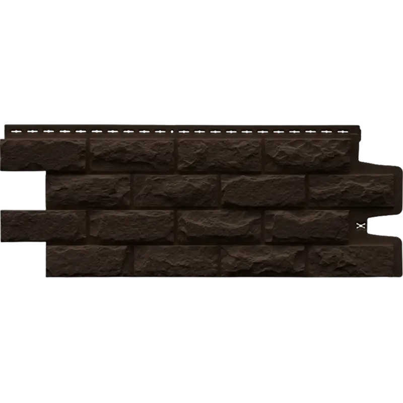 Фасадная панель Grand Line Колотый камень, Classic, Шоколадный-mini