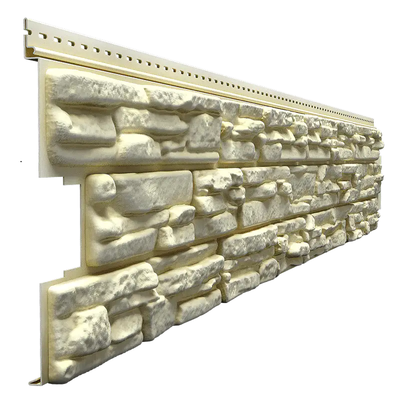 Виниловый сайдинг под камень Rocky Docke Lux 1.7 м, Кешью-mini