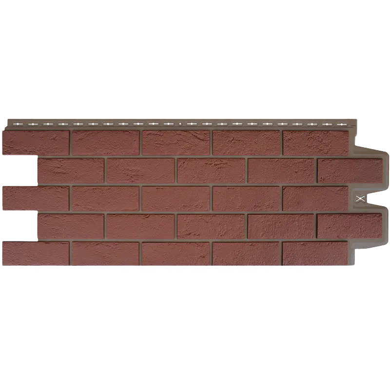 Фасадная панель Grand Line Состаренный кирпич, Design Plus, Корица с темно-бежевым швом-mini
