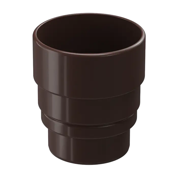 Переходник для водостока Docke Lux/Premium шоколад (RAL 8019)-mini