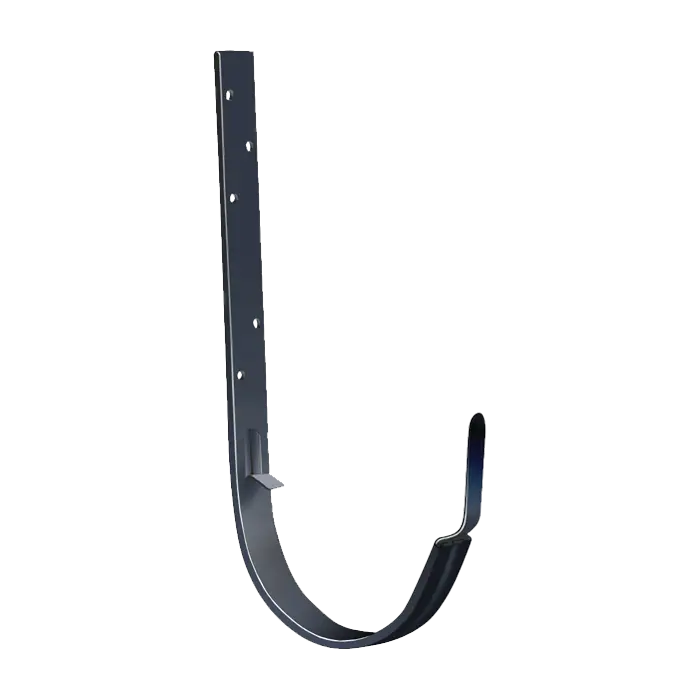 Крюк длинный полоса Grand Line PE 125/90 мм, RAL 7024-mini