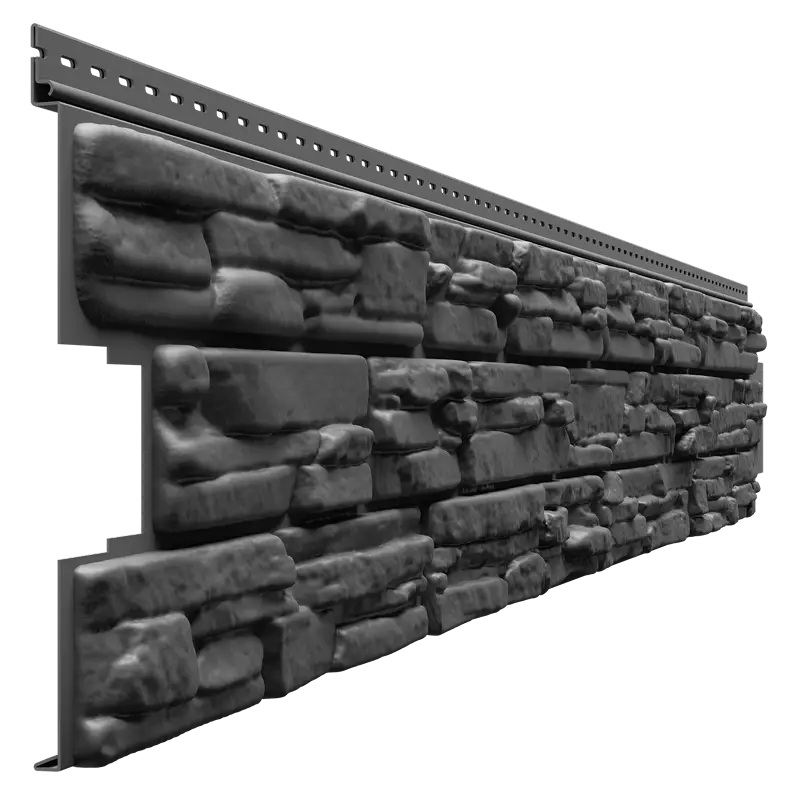 Виниловый сайдинг под камень Rocky Docke Lux 1.7 м, Корунд-mini