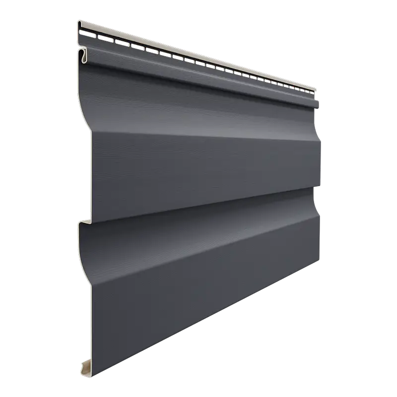 Виниловый сайдинг Корабельный брус D4.5D INTENSIVE Docke Premium 3.6 м, Графит-mini