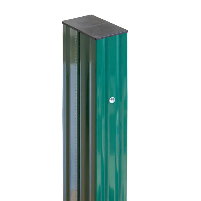 Столб 90х55х1,6х5000 RAL 6005 8 резьбовых втулок-mini
